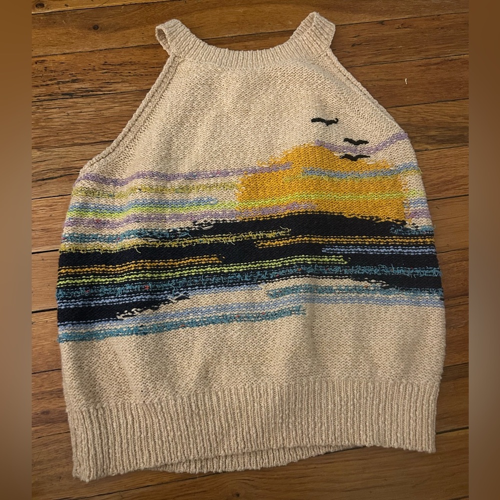 Anthropologie Knit Halter Top